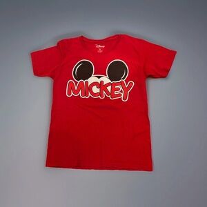 Disney Red Mickey Mouse Kids Tee size 8